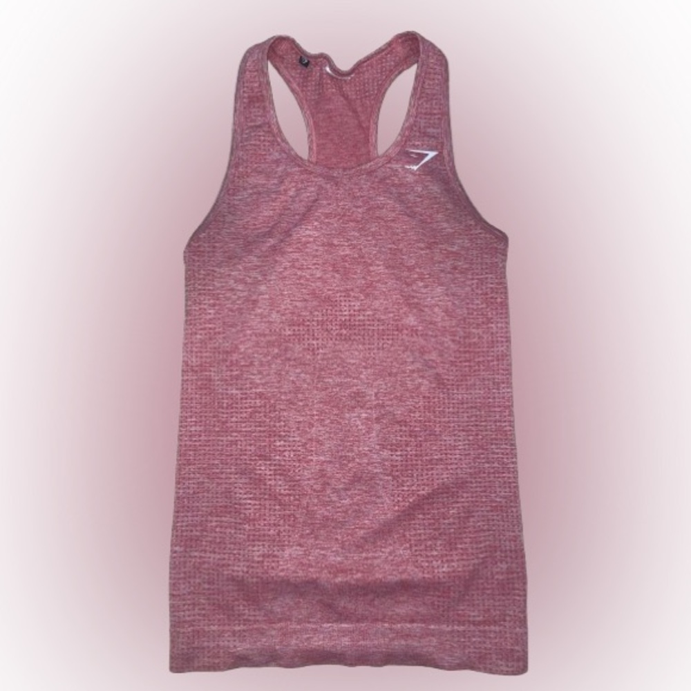 Gymshark Top Small Vital Seamless Vest Rose Slate Red